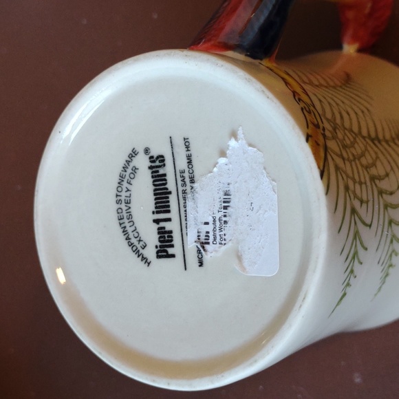 Pier 1 Imports Parrot handle coffee mug - Picture 3 of 4